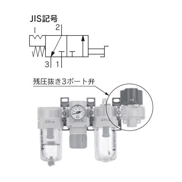 SMC:残圧抜き3ポート弁　型式:VHS30-N03A（1セット:10個入）