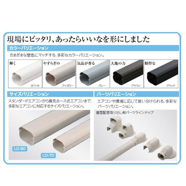 因幡電機産業:スリムダクト 型式:LD-70-G : 配管部品 ヤフー店 - 通販