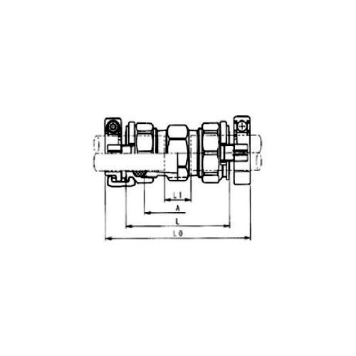 川西水道機器:塩ビ管×鋼管用異種管継手SKXソケット 型式:SKX-S-