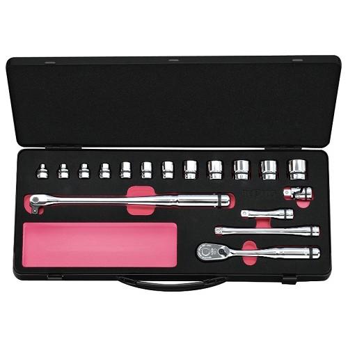 京都機械工具(KTC):ネプロス 9.5sq.ソケットレンチセット［17点 