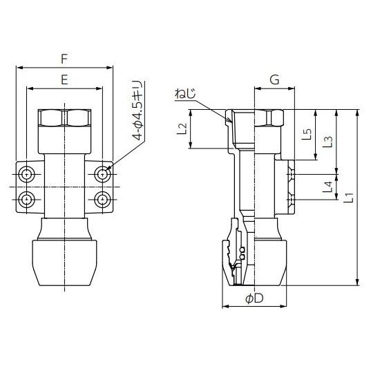 ブリヂストン:BS プッシュマスター 座付メスアダ 型式:NAF13JTM ブリヂストン:BS プッシュマスター 座付メスアダ 型式:NAF13JTM