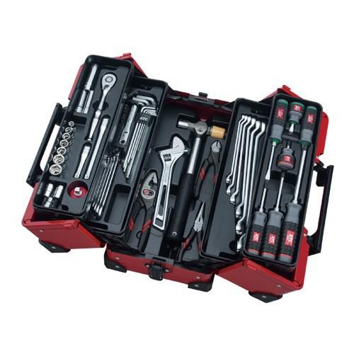 京都機械工具(KTC):SK3561WZR 両開きメタルケース採用セット
