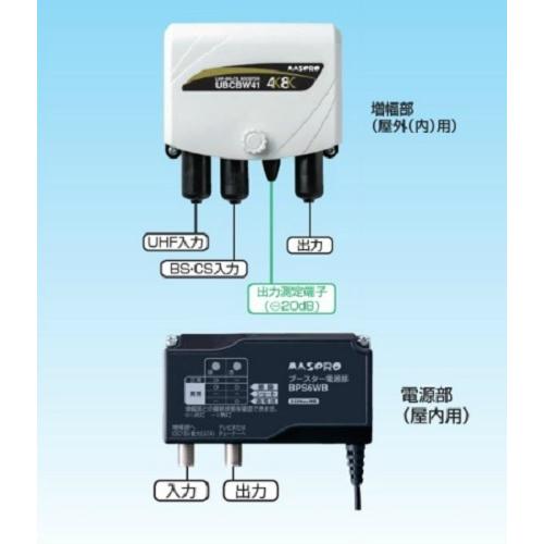 マスプロ電工:4K・8K衛星放送 3224MHz対応 41dB型 UHF＋BS＋CSブースタ