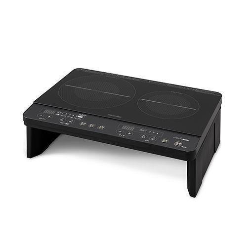 アイリスオーヤマ:2口IHコンロ 脚付 ブラック 型式:IHK-W13S-B : 配管 