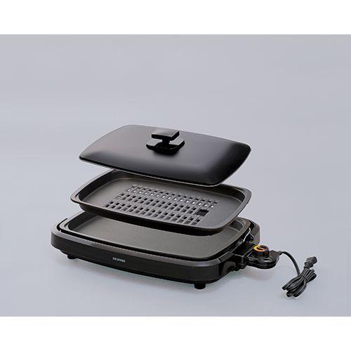 アイリスオーヤマ 網焼き風ホットプレート APA-136-B ブラック 箱付き アイリスオーヤマ:網焼き風ホットプレート ブラック 型式:APA-136-B