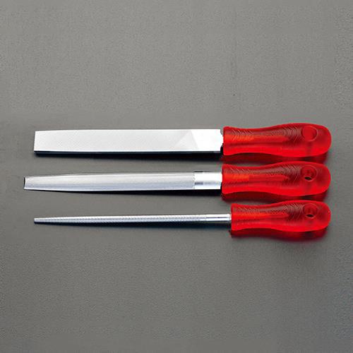 エスコ:250mm 鉄工ヤスリ(コーティング3本組/中目) 型式:EA521PT-25