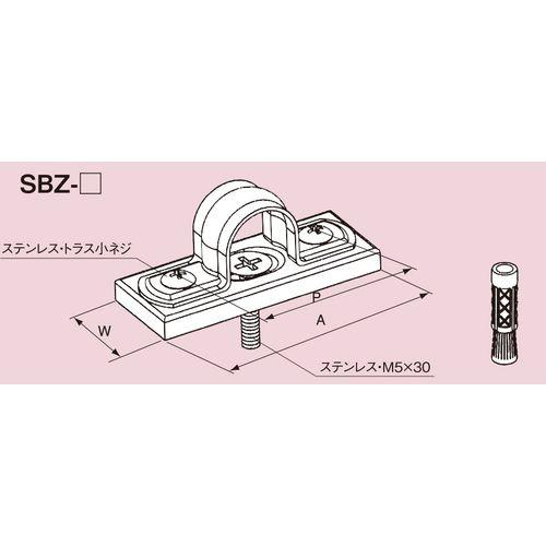 南電機:サドルベース 溶融亜鉛メッキ仕上げ 型式:SBZ-VE16（1セット:20個入）｜haikanbuhin｜02