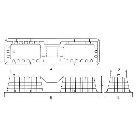 星朋商工:エアコン室外機用樹脂製置台 型式:SS-360 : 配管部品 ヤフー