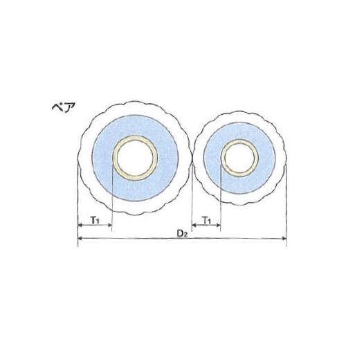 TSC:ペアコイル 3分5分 エアコン配管用被覆銅管 ブラック 20m 国土交通