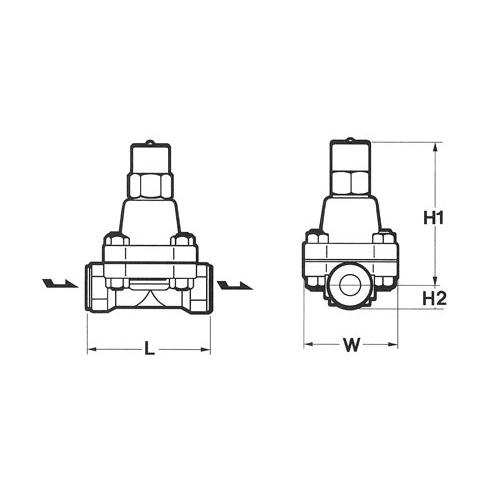 ミヤワキ:円板バイメタル式高圧用温調トラップ 型式:TB51W-45-20A