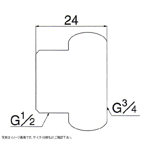 ミヤコ:フレキ用ニップル(オス×メス) 型式:S2TE-20×13 : 配管