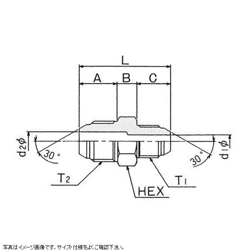 清水製作所:ホースアダプター (SS) SR14異径 型式:SR14-6×9｜haikanbuhin｜02