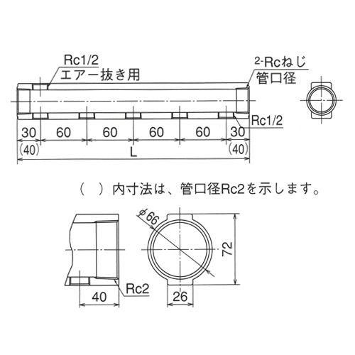 オンダ製作所:ヘッダー 青銅製 型式:KH-2006 : 配管部品 ヤフー店 - 通販 - Yahoo!ショッピング