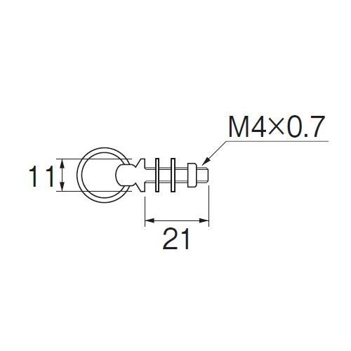 SANEI(旧:三栄水栓製作所):洗面用ヒートン 型式:U20-391｜haikanbuhin｜02