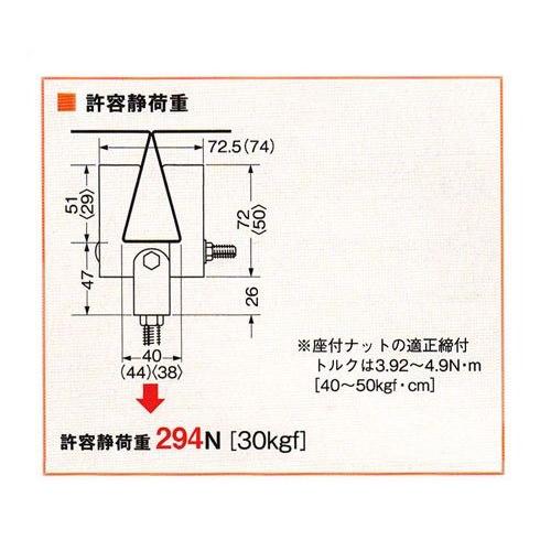 ネグロス電工:フラットデッキ用吊りボルト支持金具 型式:HB1FD-W3