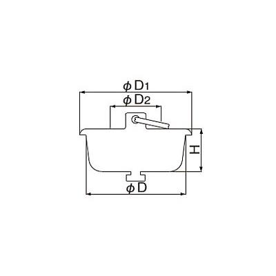 ミヤコ:二重フタゴム栓 型式:M43GE-100W : 配管部品 ヤフー店 - 通販 