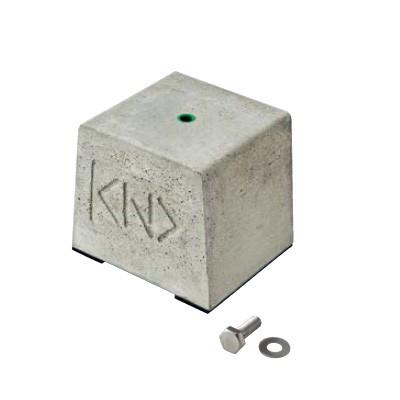 ネグロス電工:架台用基礎ブロック(ゴムベース付き) 型式:MKBN1GB-W3
