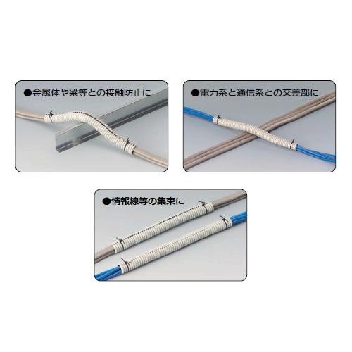 未来工業:パックンフレキ(半割れ波付き保護管) 型式:P-FR-16 : 配管