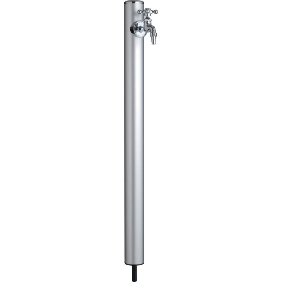 訳あり 丸型アルミ水栓 前澤化成 下取出しタイプ シルバー HI-16MAL×960 水栓柱、立水栓