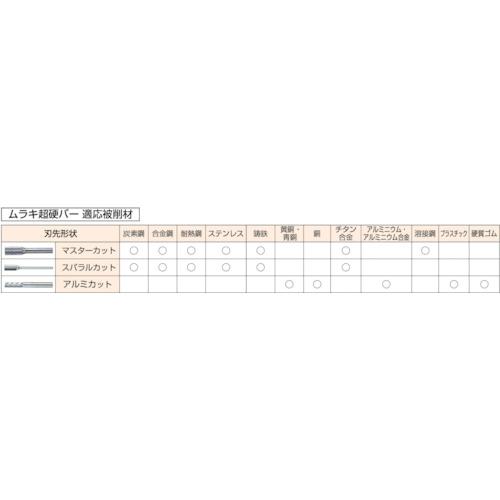 MRA 超硬バー Aスパイラルシリーズ 形状:円筒エンド刃付(スパイラルカット) 刃長14.0mm ( CB1A002SE ) (株)ムラキ｜haikanshop｜02