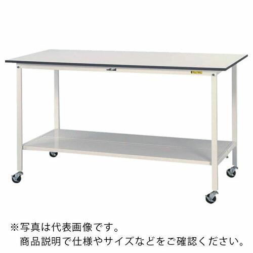 ヤマテック ワークテーブル150シリーズ 移動式 全面棚板付 W900×D600×H1035 ( SUPHC-960TT-WW )
