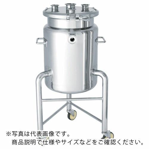 日東 ステンレスジャケット型ヘルールオープン加圧容器脚付30L ( PCN-F-J-L-30 )
