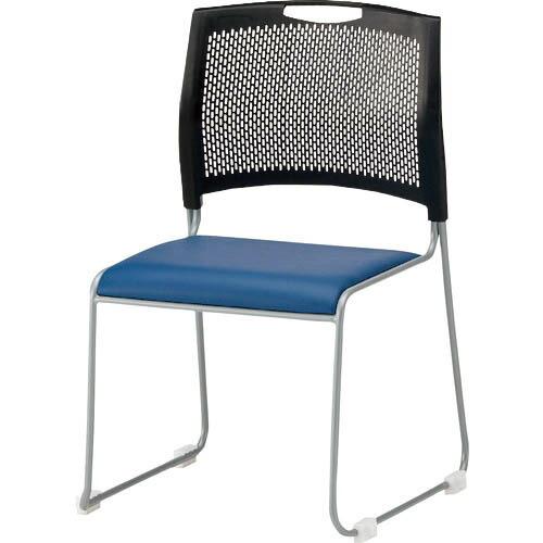 TOKIO スタッキングチェア NSB-T10L レザー インディコブルー ( NSB-10L-IB )