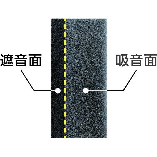 TRUSCO 防音パネル 防音パズルブロック Shizumare 幅900mm×高さ900mm×厚さ50mm 質量1.4kg グレー ( SBLOCK-90 ) トラスコ中山(株)｜haikanshop｜02