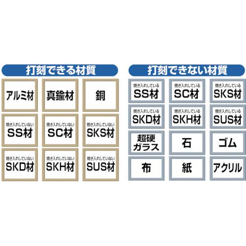 TRUSCO バラ刻印 4mm 6 ( SKD-40-6 ) トラスコ中山(株)｜haikanshop｜03