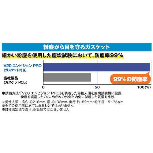 クレシア クリーンガード 二眼型保護めがねV20 エンビジョン PRO ( 67670 ) 日本製紙クレシア(株)｜haikanshop｜03