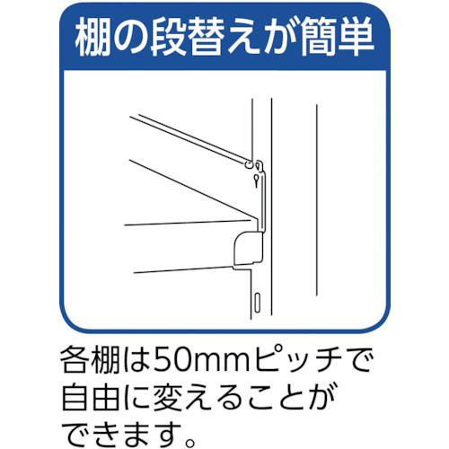 TRUSCO　ステンレス製中量ボルトレス棚　SM3型　単体　トラスコ中山(株)　5段　W1500×D571×H1800　SM3-6565