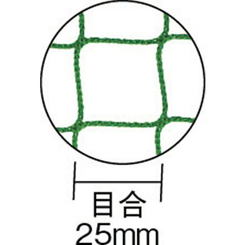 TRUSCO　エコ多目的ネット　目合25mm　幅3.6mX長さ3.6m　グリーン　(グリーン)　トラスコ中山(株)　TNE25-3636