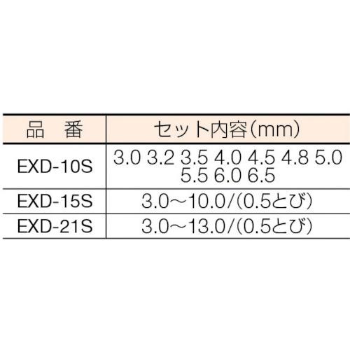 ISF エクストラ正宗ドリル 15本組セット ( EXD-15S ) (株)イシハシ精工｜haikanshop｜02