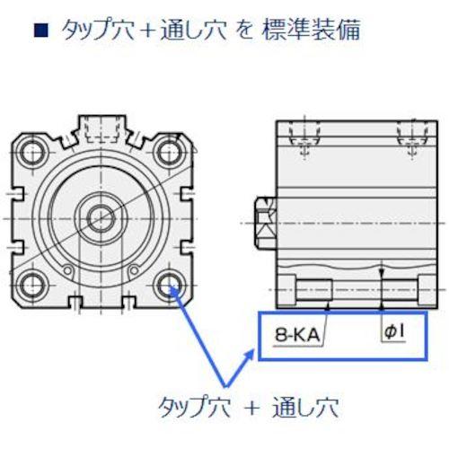 CKD スーパーコンパクトシリンダ 内径20 15mm  ( SSD2-L-20-15-F2H-D )｜haikanshop｜02