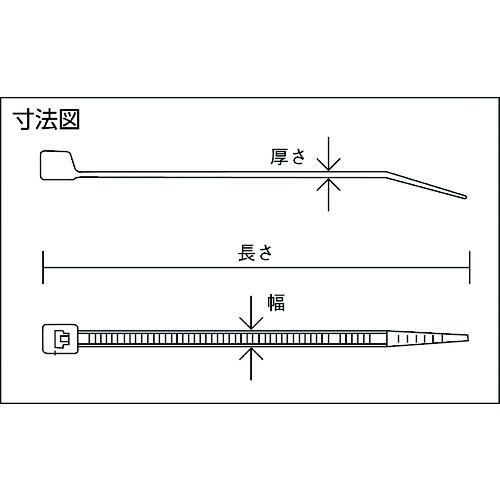 TRUSCO ナイロン結束バンド耐候性タイプ幅8.9mmX長さ450mm 50本 ( TRJ450B ) トラスコ中山(株)｜haikanshop｜03