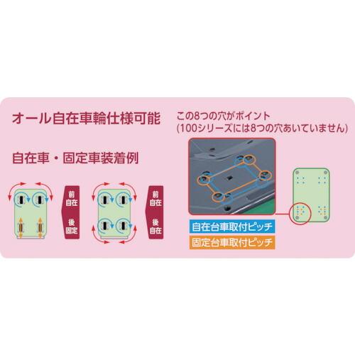 TRUSCO プレス製台車 ドンキーカート ハンド式ブレーキタイプ TRUSCO プレス製台車 ドンキーカート ハンド式ブレーキタイプ