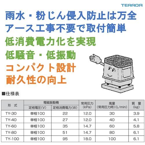 寺田 電磁式エアーポンプ ( TY-60 ) (株)寺田ポンプ製作所｜haikanshop｜03