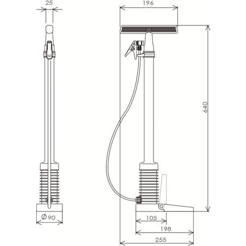 フルプラ ダイヤポンプ空気入れ蓄圧タンク付きレッド ( 900-R ) (株)フルプラ｜haikanshop｜05