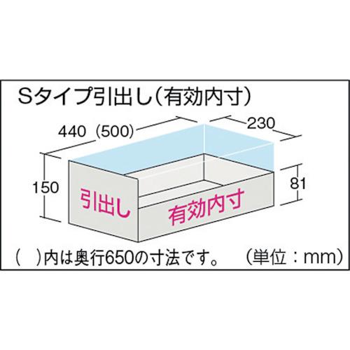 TRUSCO　スーパーヘビーキャビネット　1200X650XH1800　(1200X650X1800　トラスコ中山(株)　SHC-604L8S　引出付　Hツキ)