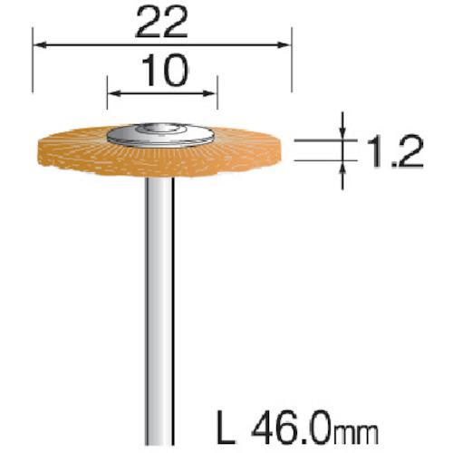 【SALE価格】ミニモ 金属ブラシ ホイール 真鍮 φ22 (10本入) ( FC4033 ) ミニター(株)｜haikanshop｜02