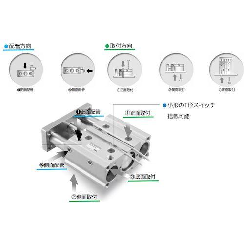 CKD ガイド付きシリンダ すべり軸受 ( STG-M-32-100-T2V-T ) CKD(株 