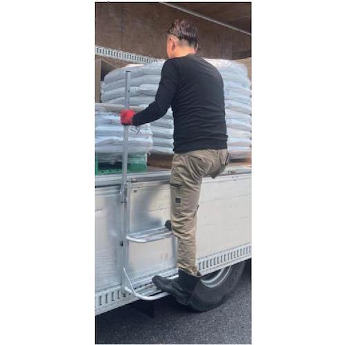 伝蔵 トラック用荷台はしご2段ワイドPRO ( F802 ) (有)加藤伝蔵 伝蔵 トラック用荷台はしご2段ワイドPRO ( F802 ) (有)加藤伝蔵
