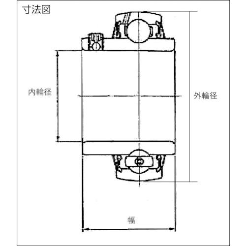 NTN ユニット用玉軸受UC形(円筒穴形止めねじ式)全高60mm外輪径120mm幅65.1mm ( UCX12D1 ) (株)NTNセールスジャパン｜haikanshop｜02