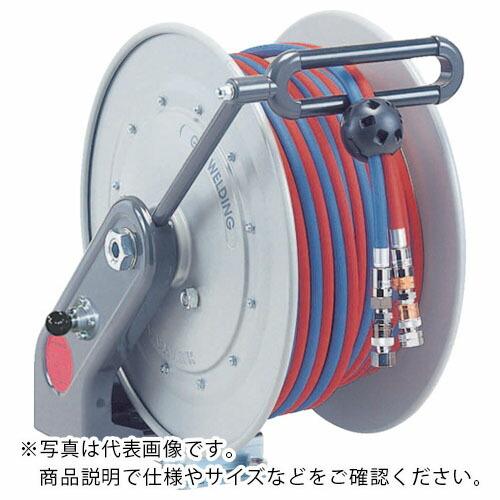 ハタヤ 自動巻ガスホースリール10m 内径φ7.1(酸素)/7.1(アセチレン