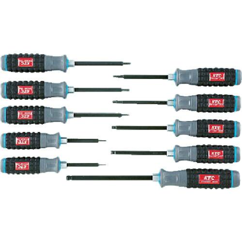 Ktc 樹脂柄ボールポイントヘキサゴンドライバセット 10本組 Td1hbp10b 京都機械工具 株