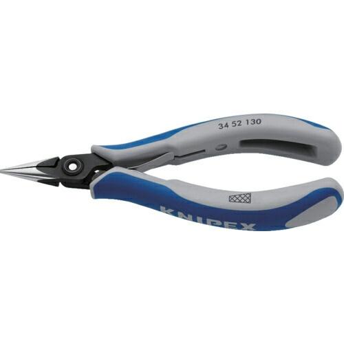 KNIPEX クニペックス 3452-130 精密プライヤー 丸 クロスメッシュ