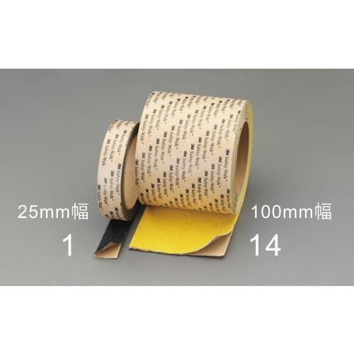 エスコ (ESCO) 100mmx18m 滑リ止メテープ(屋外・凸凹面用/黄) EA944DL-15