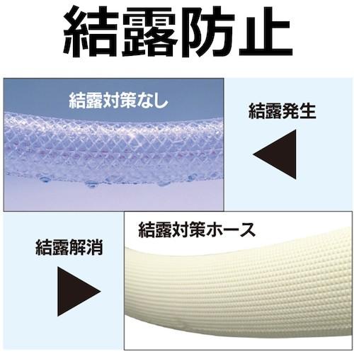 送料無料/正規品 トヨックス　冷却水給排水用結露防止ホース　ハイブリッドトヨドロップホース　内径１５ｍｍ×外径２２ｍｍ×断熱材外径３０ｍｍ　長さ９ｍ　 ( HTD159 )