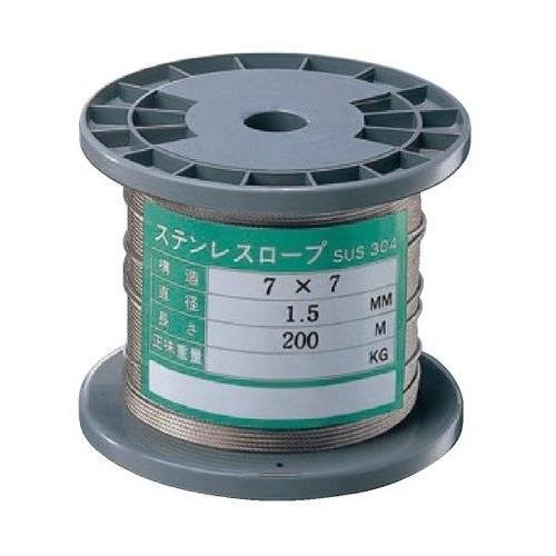 ステンレスワイヤロープ(7x7) S7-1.50 : 配管スーパー.com - 通販