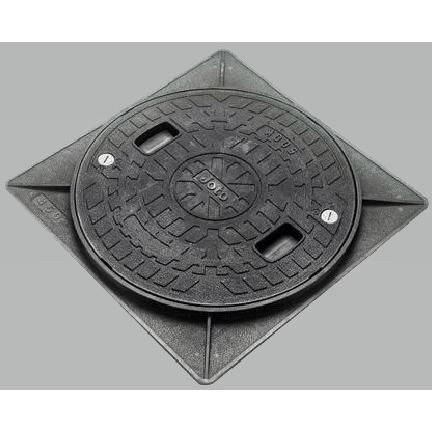 JT2-450A-1 耐圧マンホールカバー角枠セット ロック付き 450型 耐圧